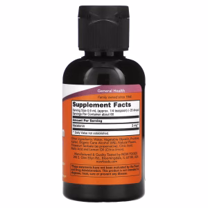 NOW Foods, Liquid Melatonin, 3 mg, 2 fl oz (59 ml) - Image 2