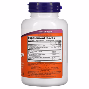 NOW Foods, Cider Vinegar, 180 Veg Capsules - Image 2