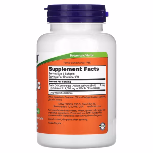 NOW Foods, Garlic Oil, 1,500 mg, 250 Softgels - Image 2