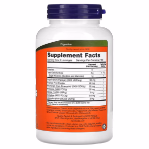 NOW Foods, Chewable Papaya Enzymes, 360 Pastilles - Image 2