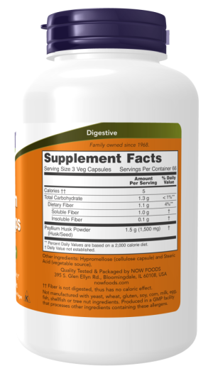 PSYLLIUM HUSK 500mg 500 VCAPS - Image 2