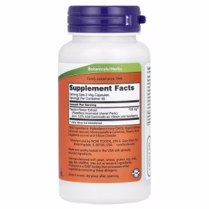 NOW Foods, Passion Flower, 350 mg, 90 Veg Capsules - Image 2