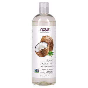NOW Foods, Solutions, Liquid Coconut Oil, Pure Fractionated, 16 fl oz (473 ml)