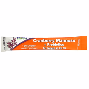 NOW Foods, Cranberry Mannose + Probiotics, For Women On The Go, 24 Packets, 0.21 oz (6 g) Each - Image 4