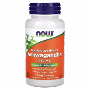 NOW Foods, Ashwagandha, Standardised Extract, 450 mg, 90 Veg Capsules