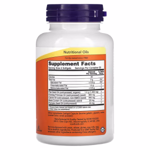 NOW Foods, Omega 3-6-9, 1,000 mg, 100 Softgels - Image 7