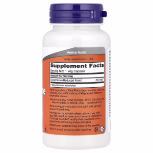 NOW Foods, Glutathione, 250 mg, 120 Veg Capsules - Image 6