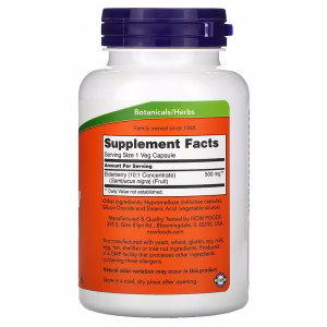 NOW Foods, Elderberry, 500 mg, 120 Veg Capsules - Image 7