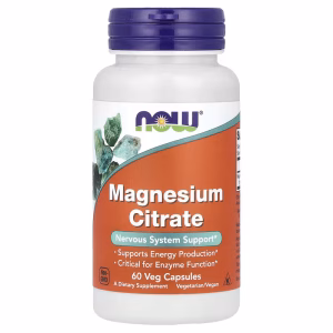 NOW Foods, Magnesium Citrate, 60 Veg Capsules (133 mg per Capsule)