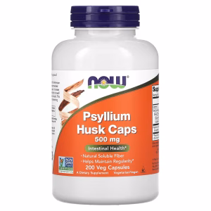 NOW Foods, Psyllium Husk Caps, 500 mg, 200 Veg Capsules