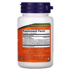 NOW Foods, Probiotic-10, 50 Billion, 50 Veg Capsules - Image 7