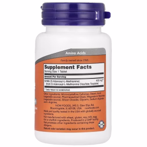NOW Foods, SAMe, 400 mg, 30 Tablets - Image 6