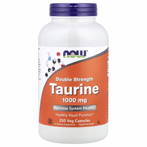 NOW Foods, Taurine, Double Strength, 1,000 mg, 250 Veg Capsules