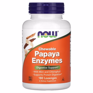 NOW Foods, Chewable Papaya Enzymes, 180 Pastilles