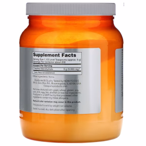 NOW Foods, Sports, Creatine Monohydrate, 2.2 lbs (1 kg) - Image 2