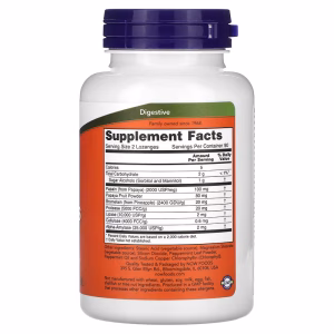 NOW Foods, Chewable Papaya Enzymes, 180 Pastilles - Image 7