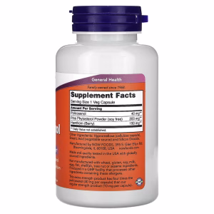 NOW Foods, Policosanol, 40 mg, 90 Veg Capsules - Image 3