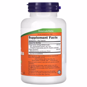 NOW Foods, Ginkgo Biloba, 120 mg, 200 Veg Capsules - Image 7