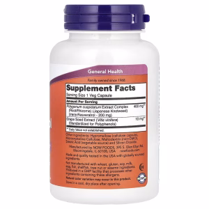 NOW Foods, Resveratrol, 200 mg, 120 Veg Capsules - Image 7