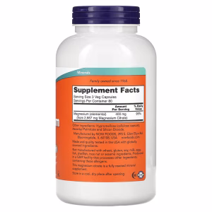 NOW Foods, Magnesium Citrate, 240 Veg Capsules (133 mg per Capsule) - Image 8