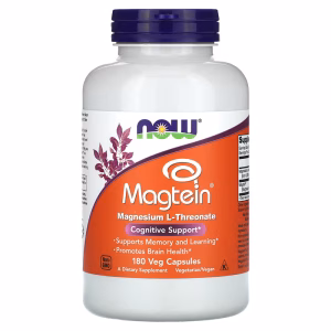 NOW Foods, Magtein, Magnesium L-Threonate, 180 Veg Capsules