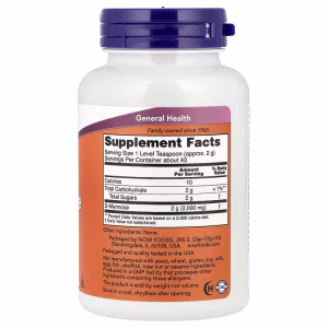NOW Foods, D-Mannose Pure Powder, 3 oz (85 g) - Image 5