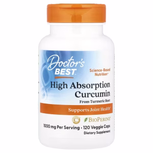 Doctor's Best, High Absorption Curcumin, 120 Veg Caps
