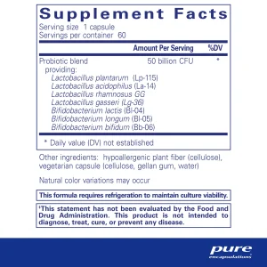 Pure encapsulations®Probiotic 50B - Image 2