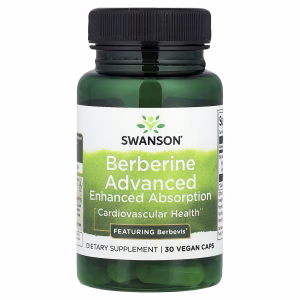 Swanson, Berberine Advanced Enhanced Absorption, 30 Vegan Caps (550 mg per Capsule)