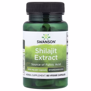 Swanson, Shilajit Extract, Standardised, 400 mg, 60 Veggie Capsules