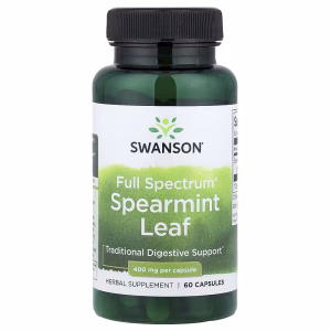 Swanson, Full Spectrum® Spearmint Leaf, 400 mg, 60 Capsules