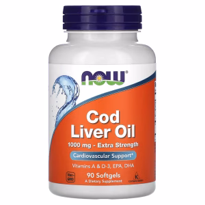NOW Foods, Cod Liver Oil, 1,000 mg, 90 Softgels