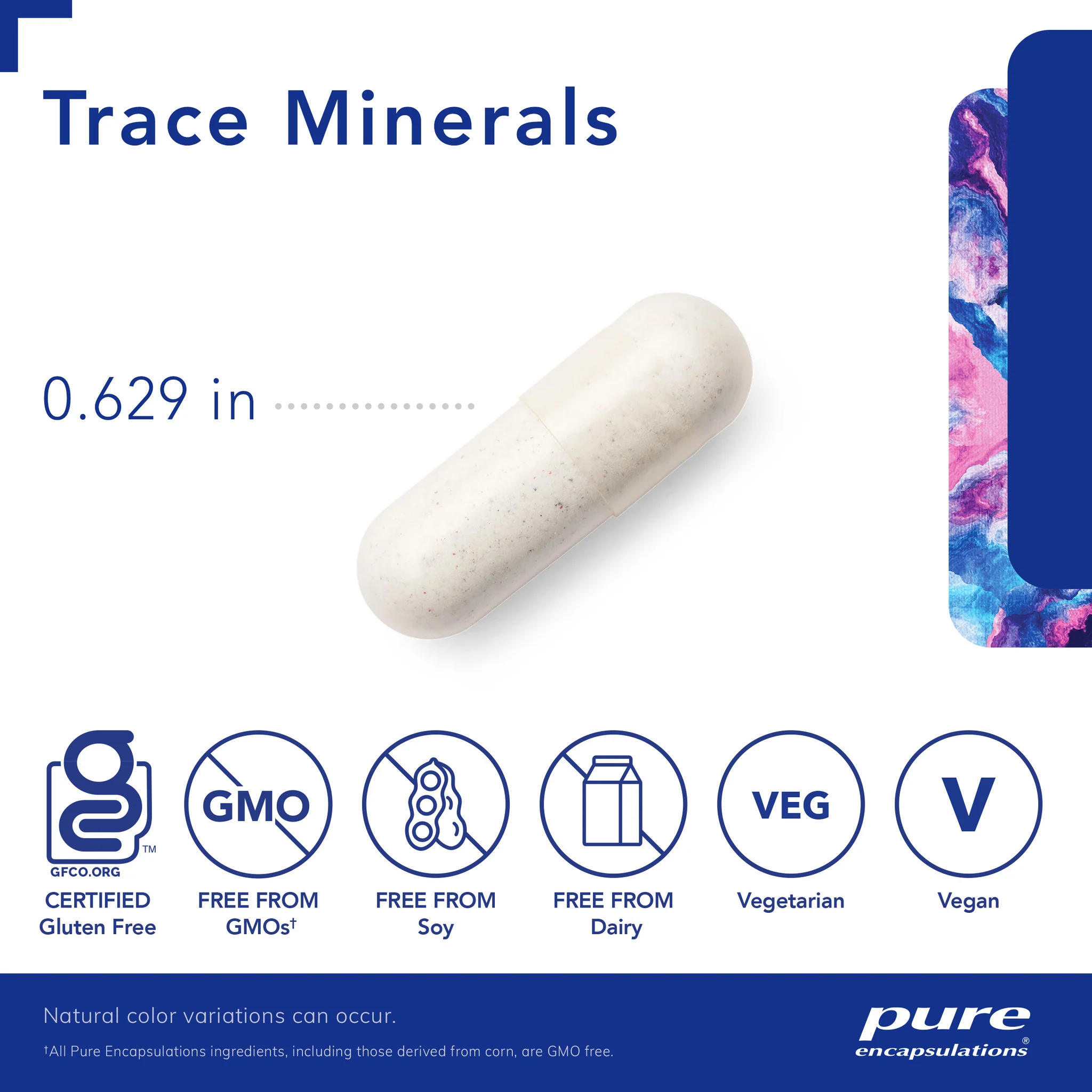 Pure encapsulations®Trace Minerals 60 Capsules - Image 3