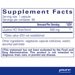 Pure encapsulations®L-Lysine - Image 2