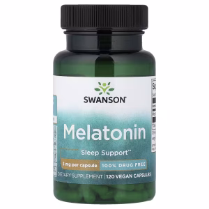 Swanson, Melatonin, 3 mg, 120 Vegan Capsules