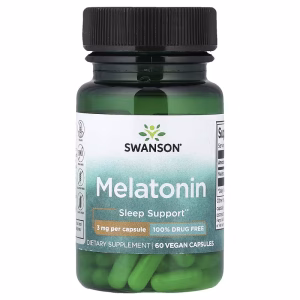 Swanson, Melatonin, 3 mg, 60 Capsules