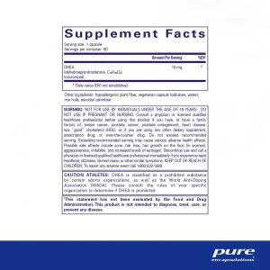 Pure encapsulations®DHEA 10 mg - Image 2