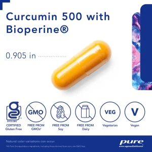Pure Encapsulations®Curcumin 500 with Bioperine® - Image 3
