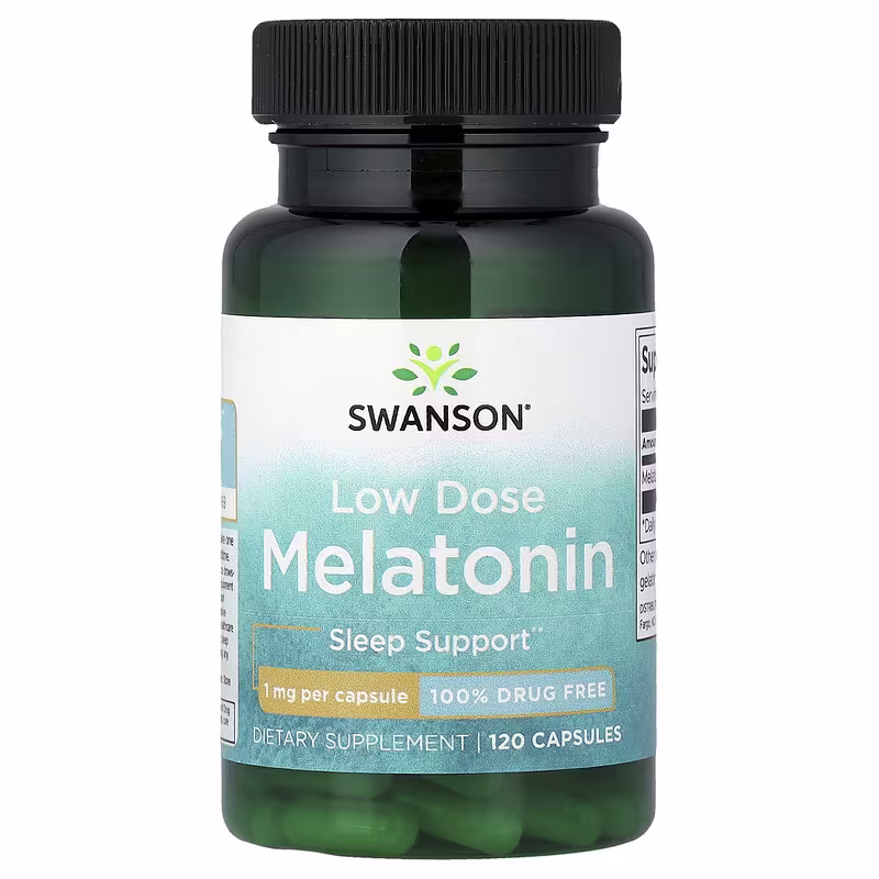 Swanson, Low Dose Melatonin, 1 mg, 120 Capsules