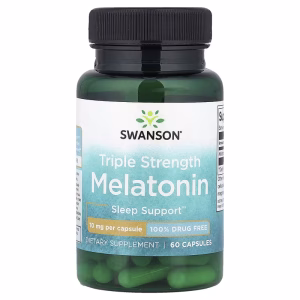 Swanson, Melatonin, Triple Strength, 10 mg, 60 Capsules
