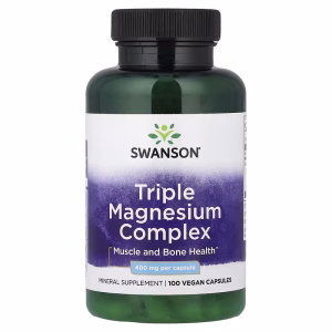 Swanson, Triple Magnesium Complex, 400 mg, 100 Vegan Capsules