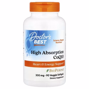 Doctor's Best, High Absorption CoQ10, 300 mg, 90 Veggie Softgels