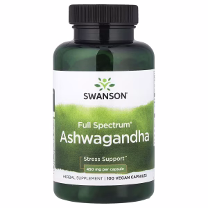 Swanson, Full Spectrum® Ashwagandha, 100 Vegan Capsules (450 mg per Capsule)