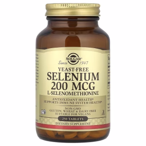 Solgar, Selenium, Yeast-Free, 200 mcg, 250 Tablets