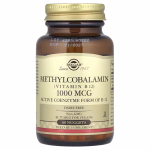 Solgar, Methylcobalamin (Vitamin B12), 1,000 mcg, 60 Nuggets