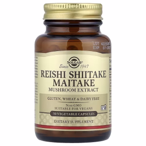 Solgar, Reishi Shiitake Maitake Mushroom Extract, 50 Vegetable Capsules