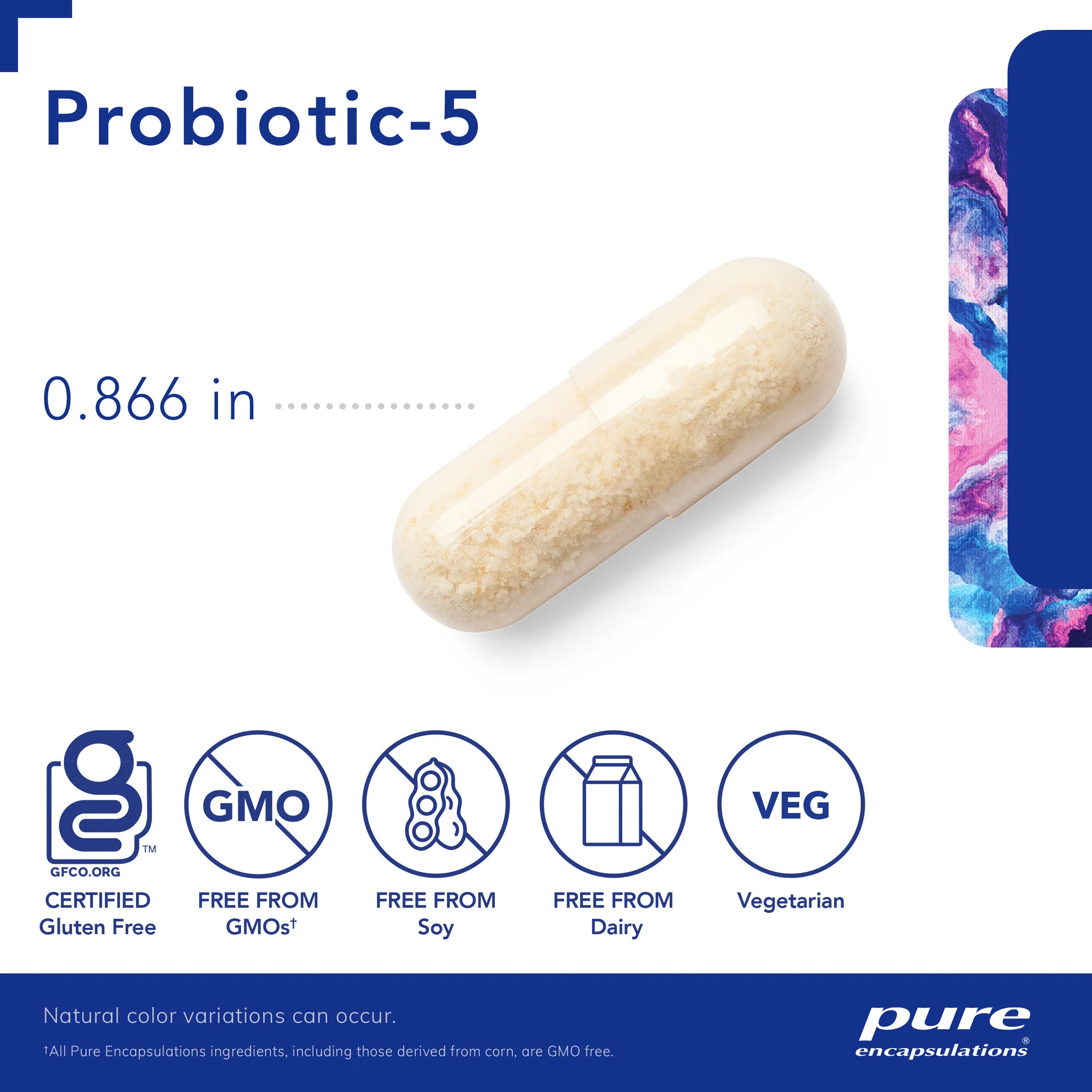 Pure encapsulations®Probiotic-5 60 Capsules - Image 3