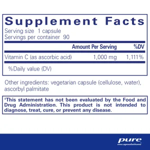 Pure encapsulations®Ascorbic Acid capsules - Image 2