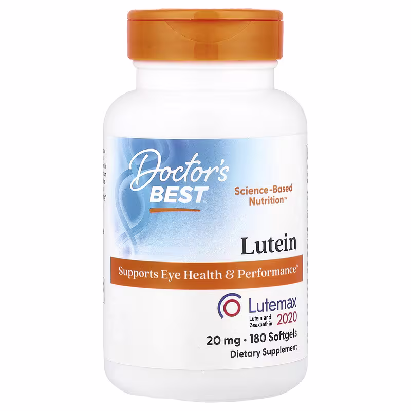 Doctor's Best, Lutein, Lutemax 2020, 20 mg, 180 Softgels