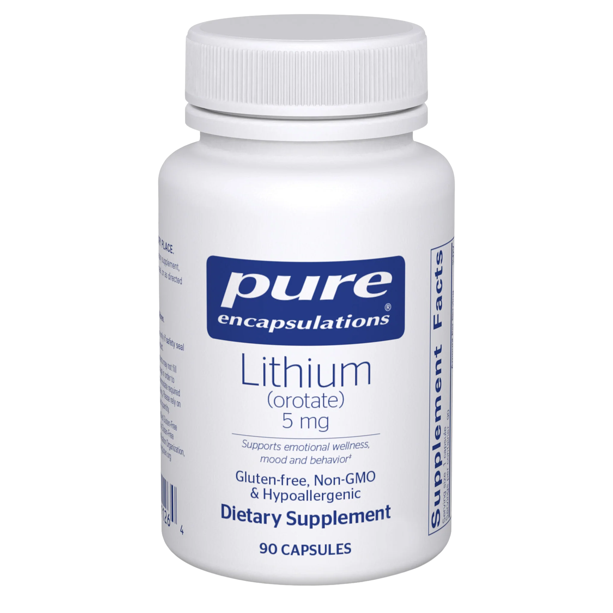 Pure encapsulations®Lithium (orotate) 5 mg